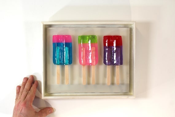 Popsicles 3D wall art colorful fun resin wall art find out more.