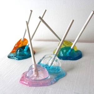 Resin sucker melting sculptures. IMPORTANT NOTICE For possible impending TARIFFS please read the disclaimer on the item description.