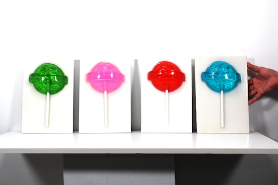 Giant oversized 3D blow pop wall art pick your color find out more.