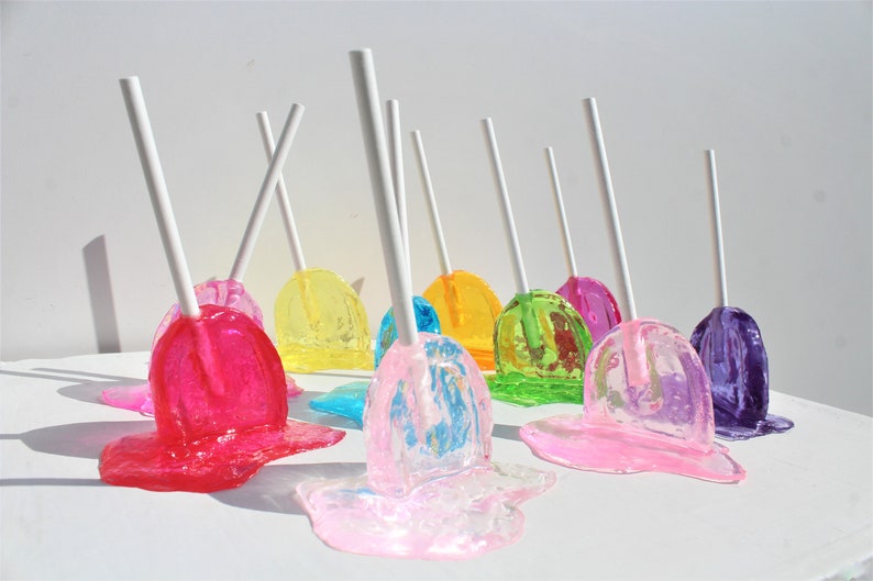 Resin candy sucker sculptures pick your color find out more. image 1