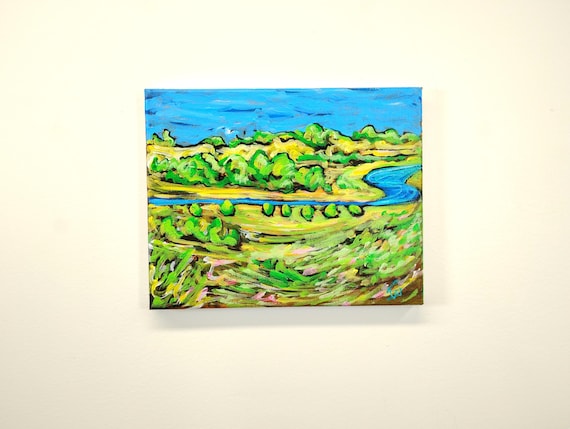Original Acrylic Painting: East end, 8"x10" (2026)