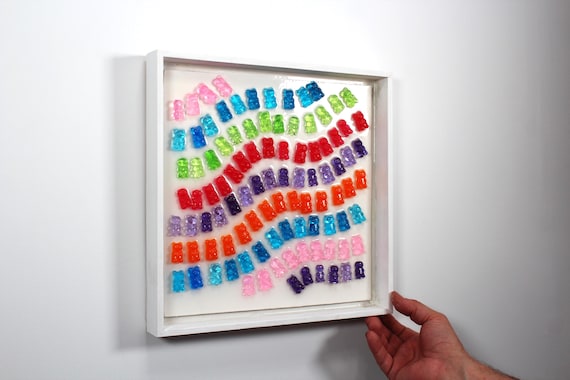 Gummy bear resin sculpture 3D wall art find out more.