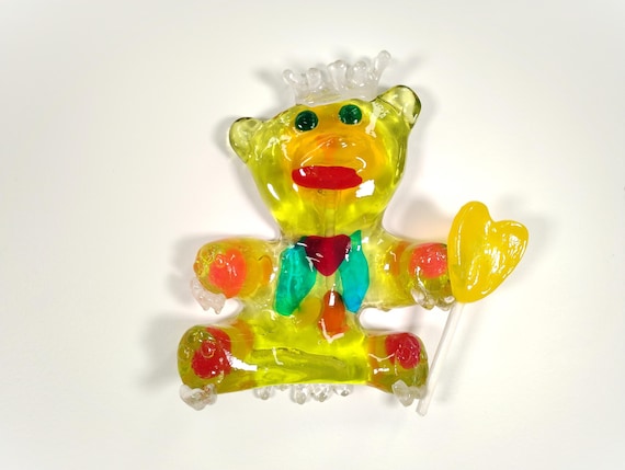 Resin wall candy bear colorful sculpture 8 inches tall find out more.
