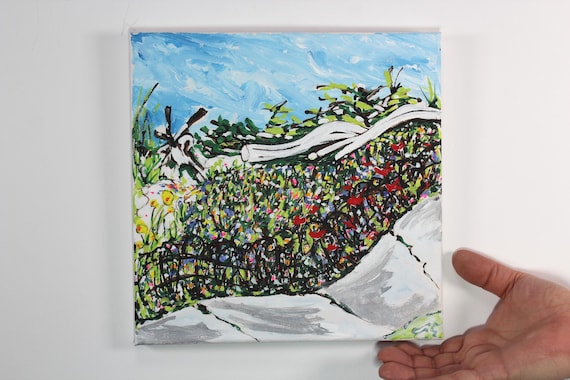 Acrylic front yard painting title: Front yard aesthetic painting for the wall find out more.