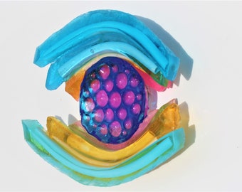 Abstract resin 3D colorful fine wall art, find out more.