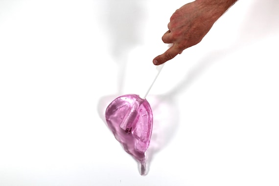 Giant oversized resin sucker melting wall art sculpture light magenta find out more.