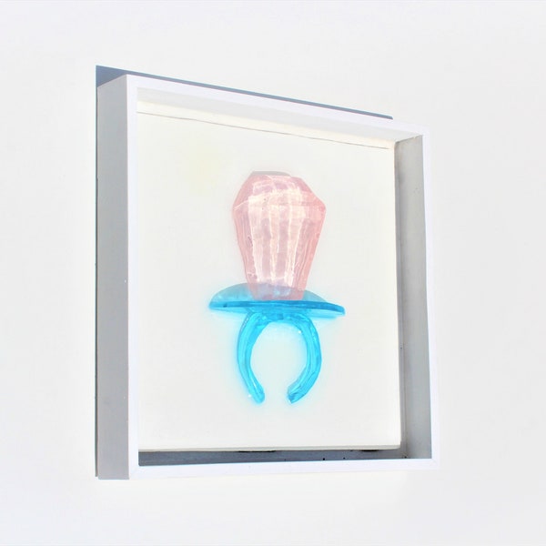 Giant oversized ring pop resin sculpture 3D wall art find out more.