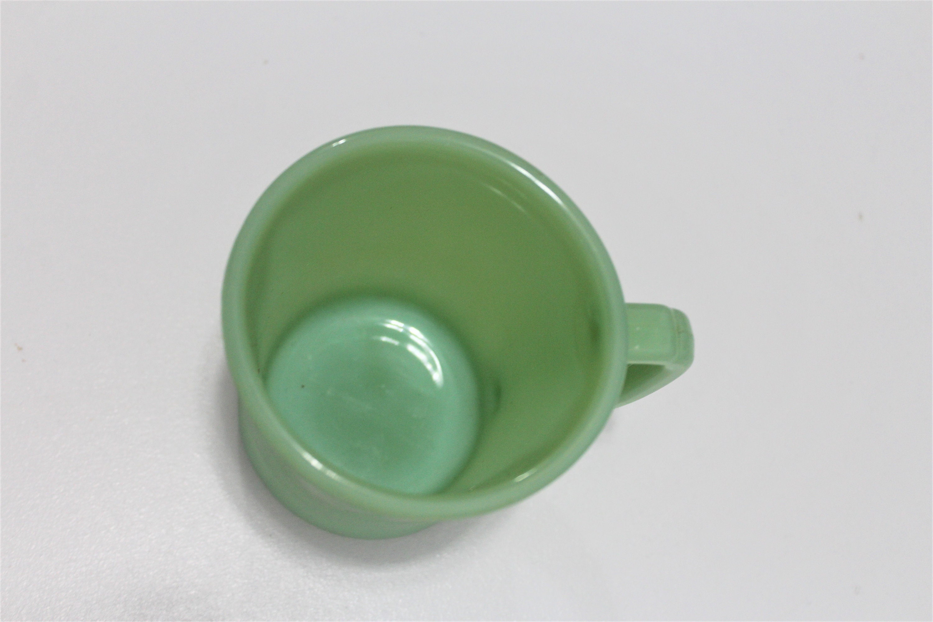 Vintage Fire King Jadeite D Handled Mug Etsy