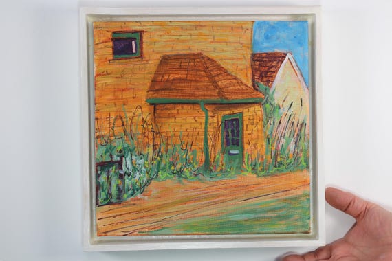 Acrylic painting local streetscape title Daily House aesthetic painting for the wall find out more.