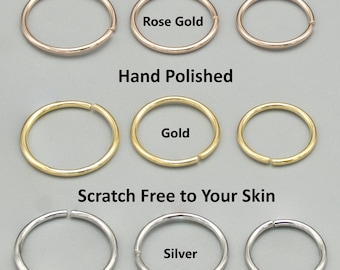 Small Hypoallergenic Hoop Earrings: Silver & 14k Gold Filled
