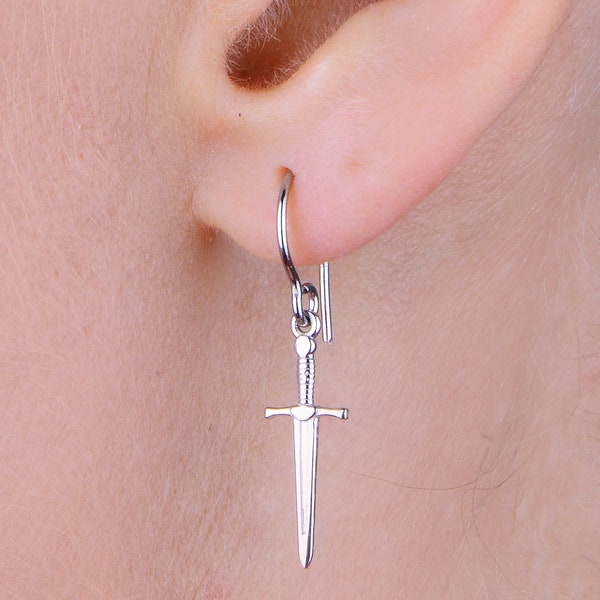 Sword earrings studs clearance
