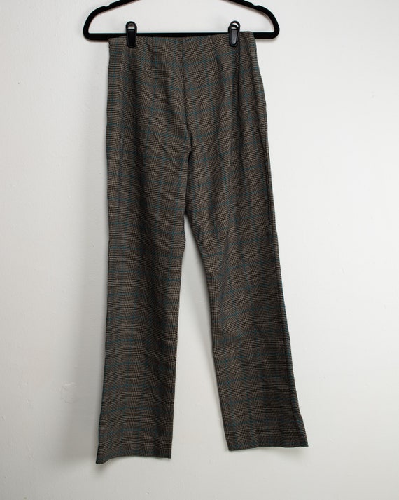 90s Plaid Flat Front Pants- by Bentley A. - image 6