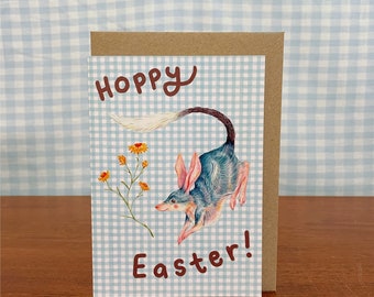 Hoppy Easter ! - A6 blank Bilby greeting card