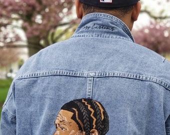 wooly denim jacket