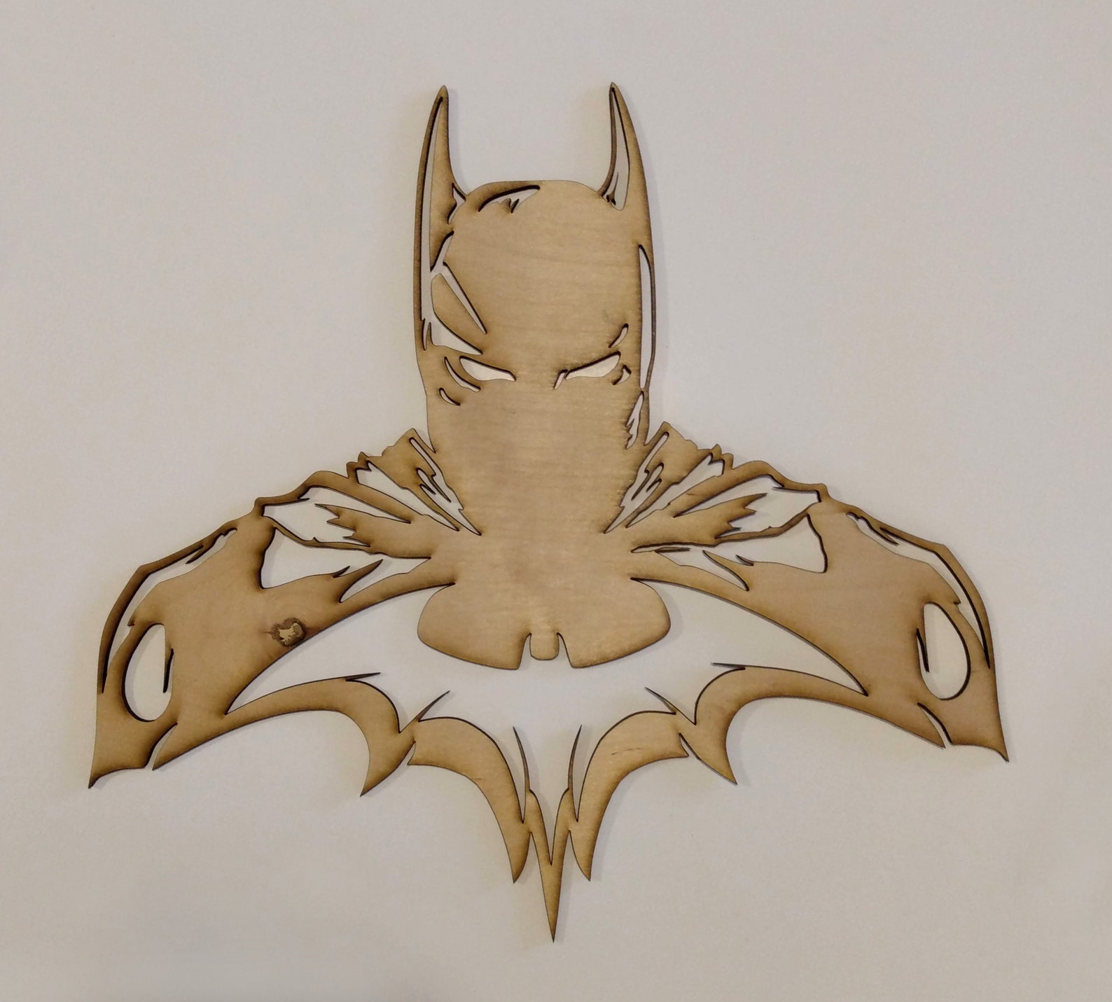 Batman laser cut wood wall art decoration Etsy