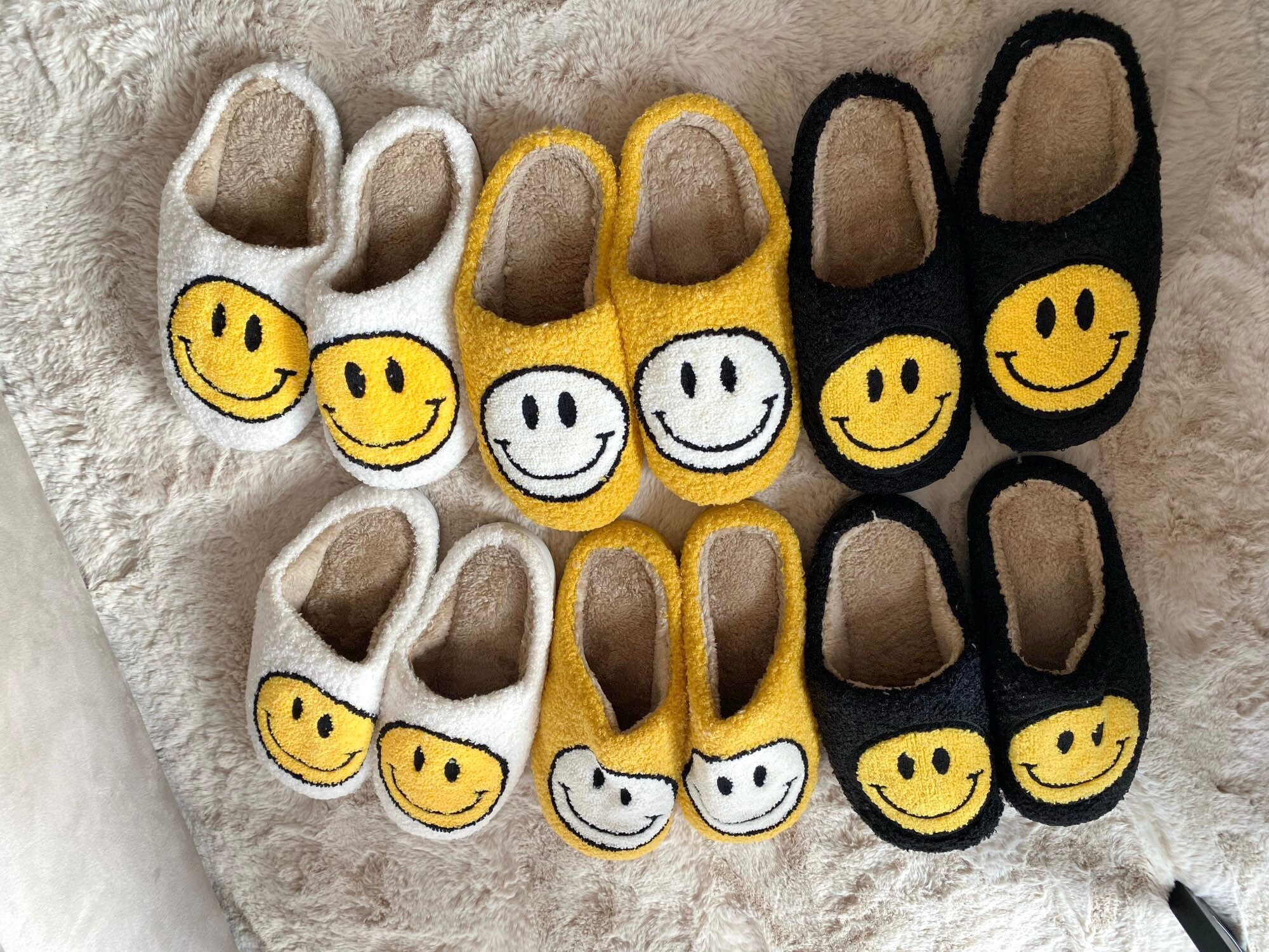 smiley face slippers amazon