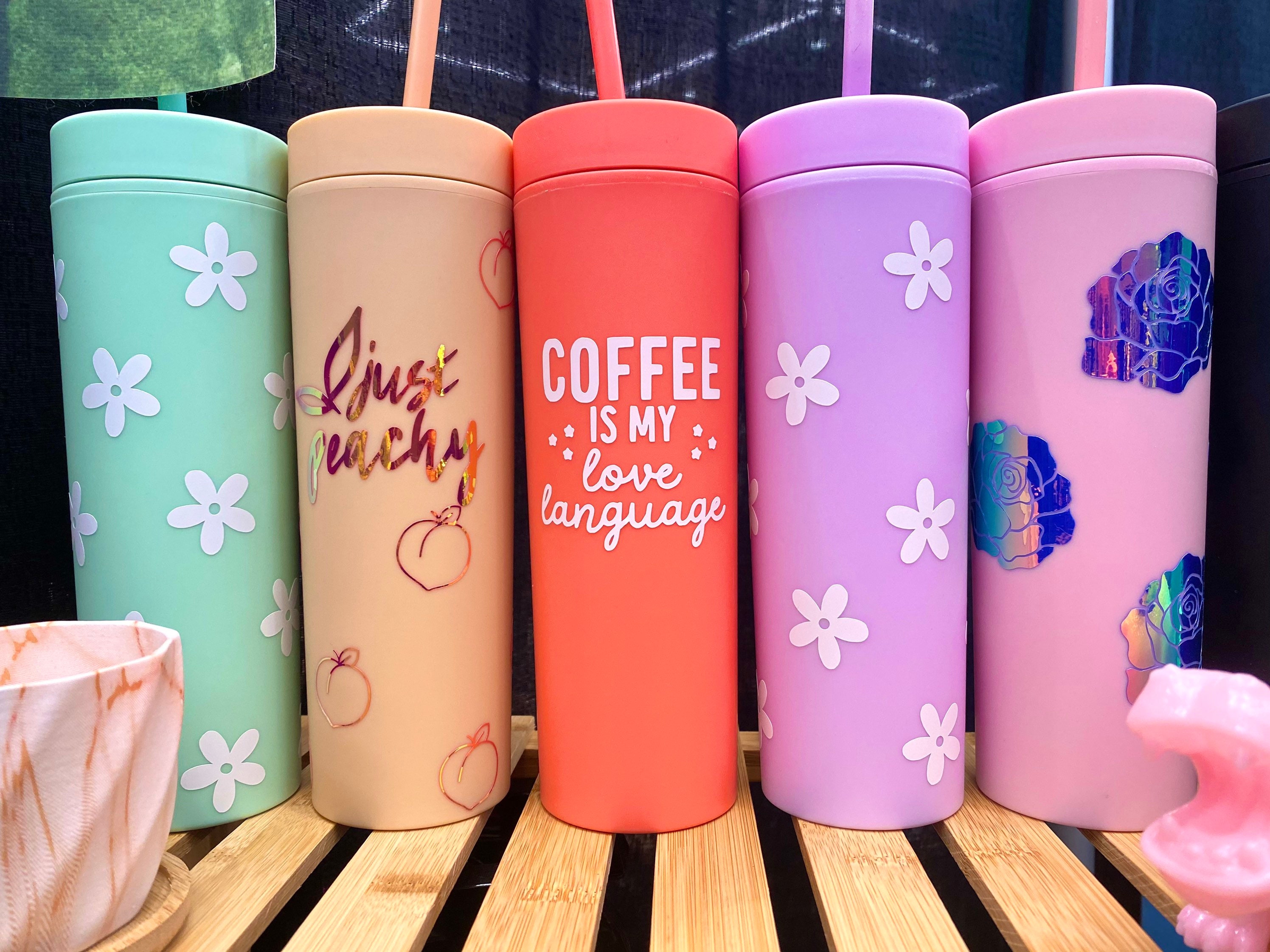Pastel Tumblers Coffee Mug Iced Coffee Etsy