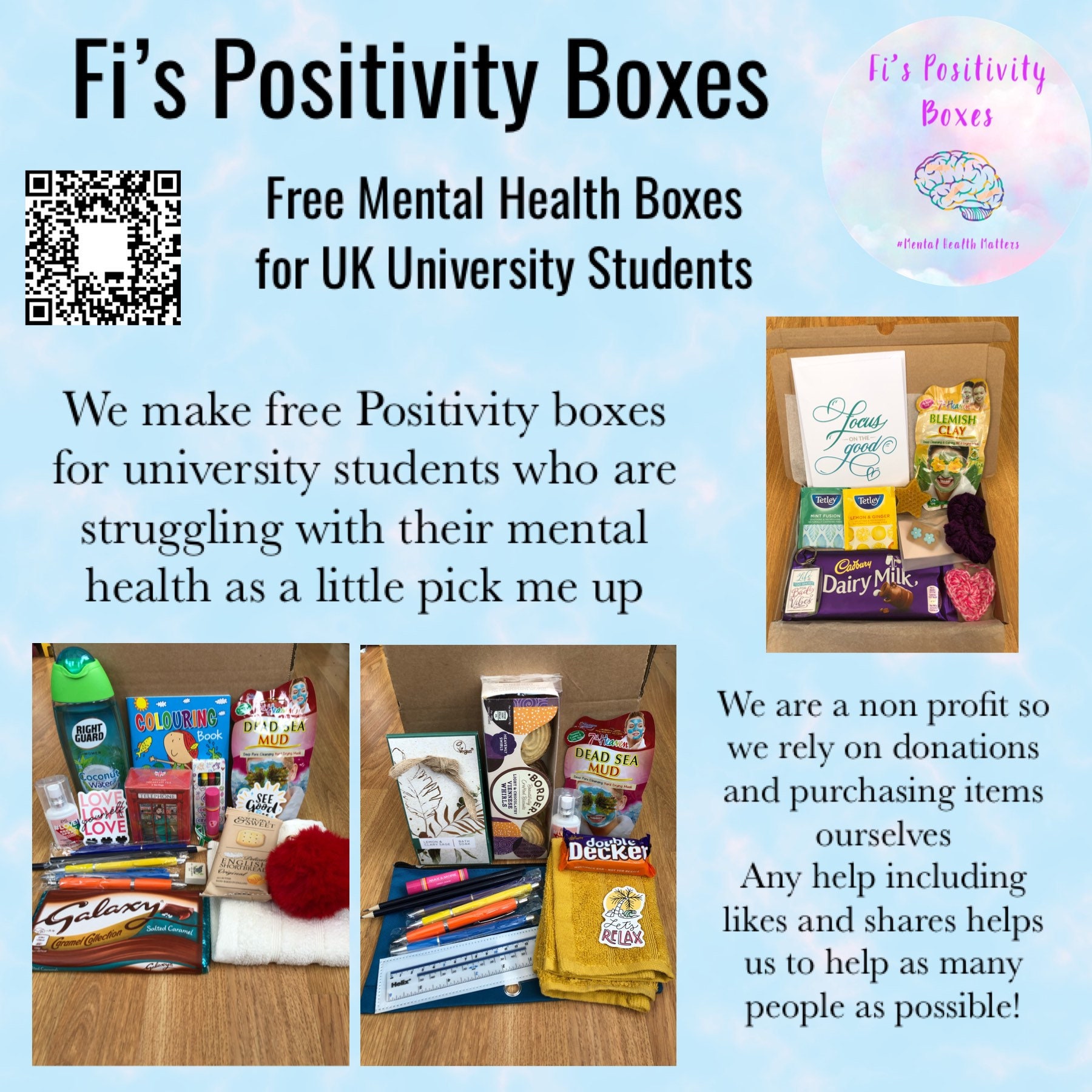 Donation towards our Free Mental Health Boxes Etsy