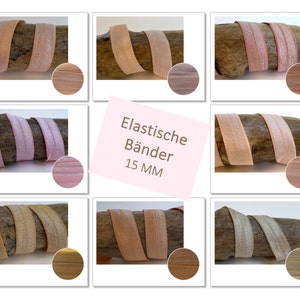 1.40 EUR/meter 2mx15mm elastic rubber band pink rose sewing DIY plotting Hairtie bracelet Elastic ribbon folding rubber