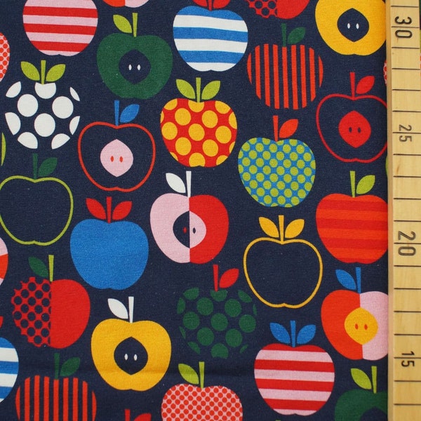 Bio Jersey FUN SCANDI APPLES navy