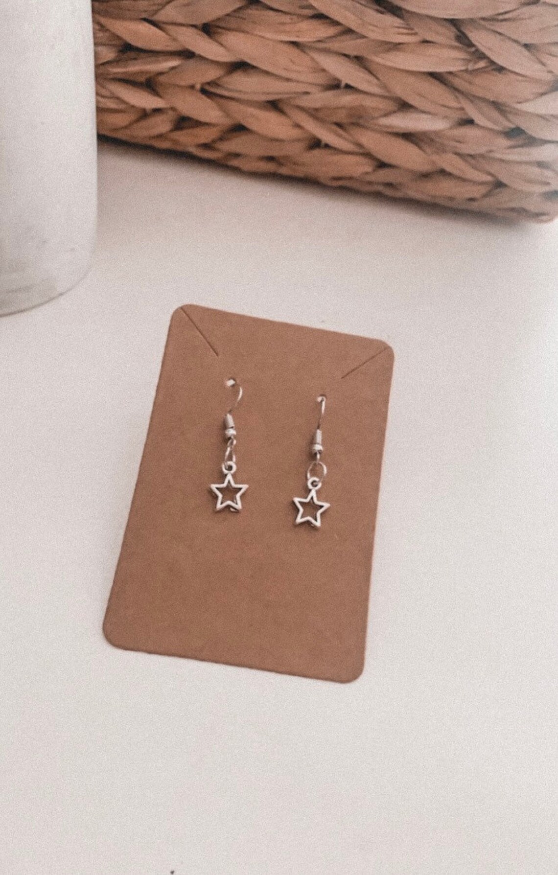 Aesthetic star dangle earrings Etsy