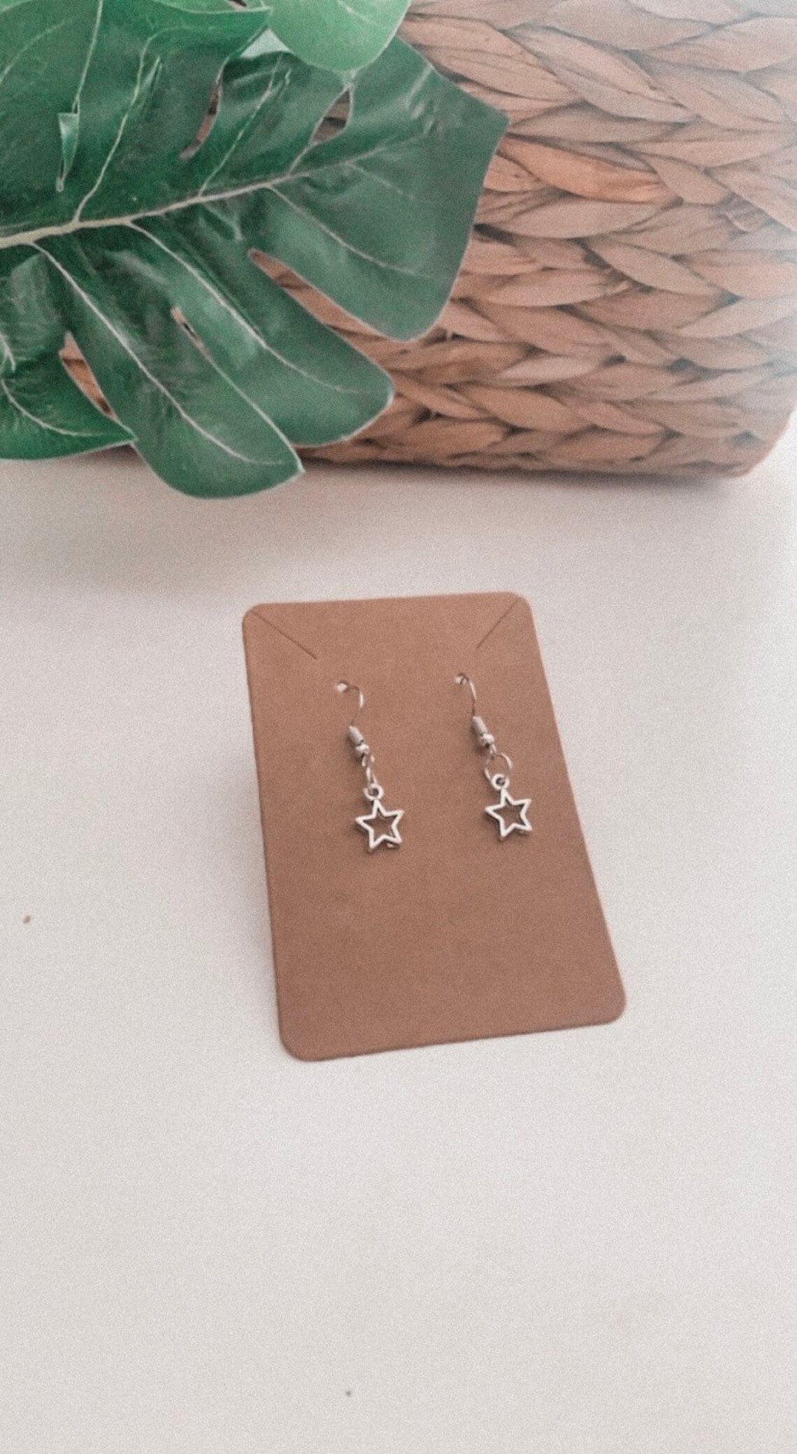 Aesthetic star dangle earrings Etsy