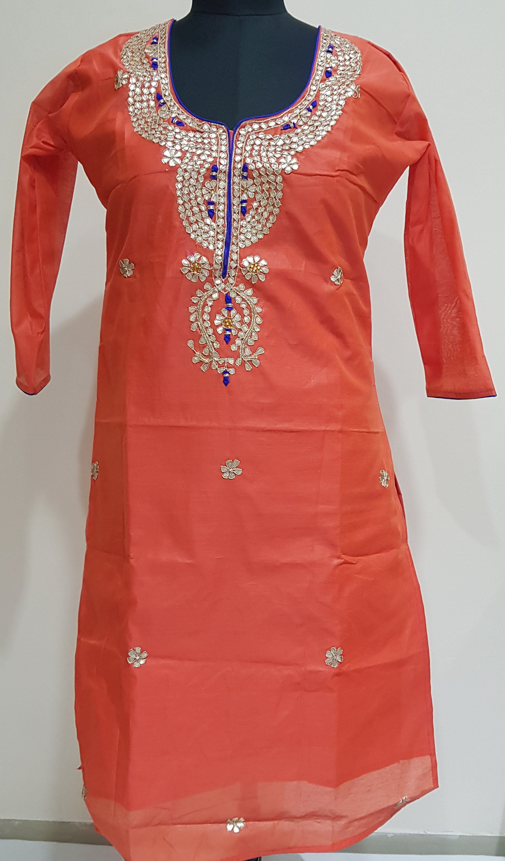 Fabric Jaipur Kurtis Indian Traditional Chanderi Silk Fabric Etsy