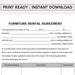 BEST Furniture Rental Agreement, Furniture Hire Contract, Furniture ...