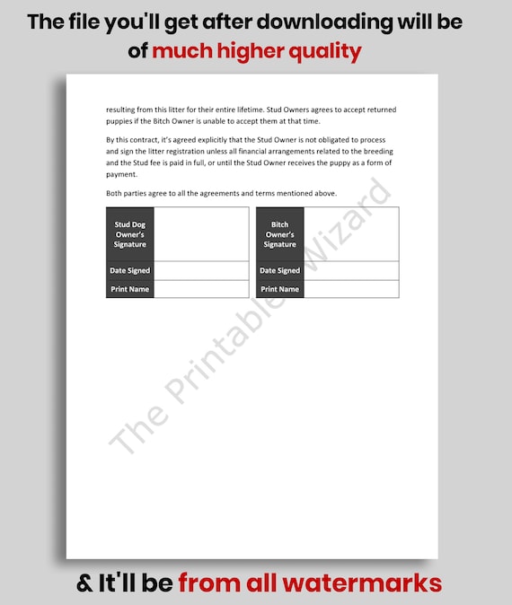 What Are Dog Stud Fees at Robles blog