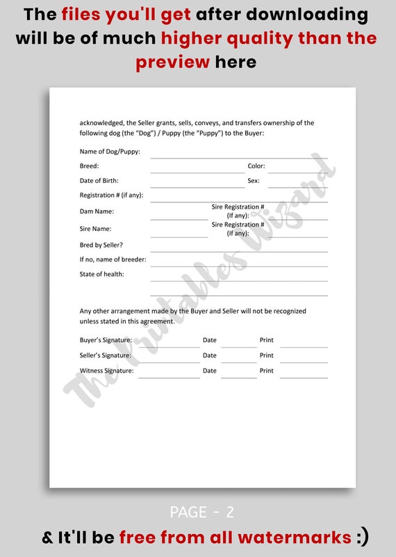 What Is A Puppy Contract puppy-health-guarantee-template