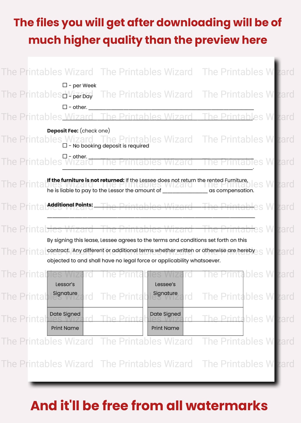 BEST Furniture Rental Agreement, Furniture Hire Contract, Furniture BEST Furniture Rental Agreement, Furniture Hire Contract, Furniture
