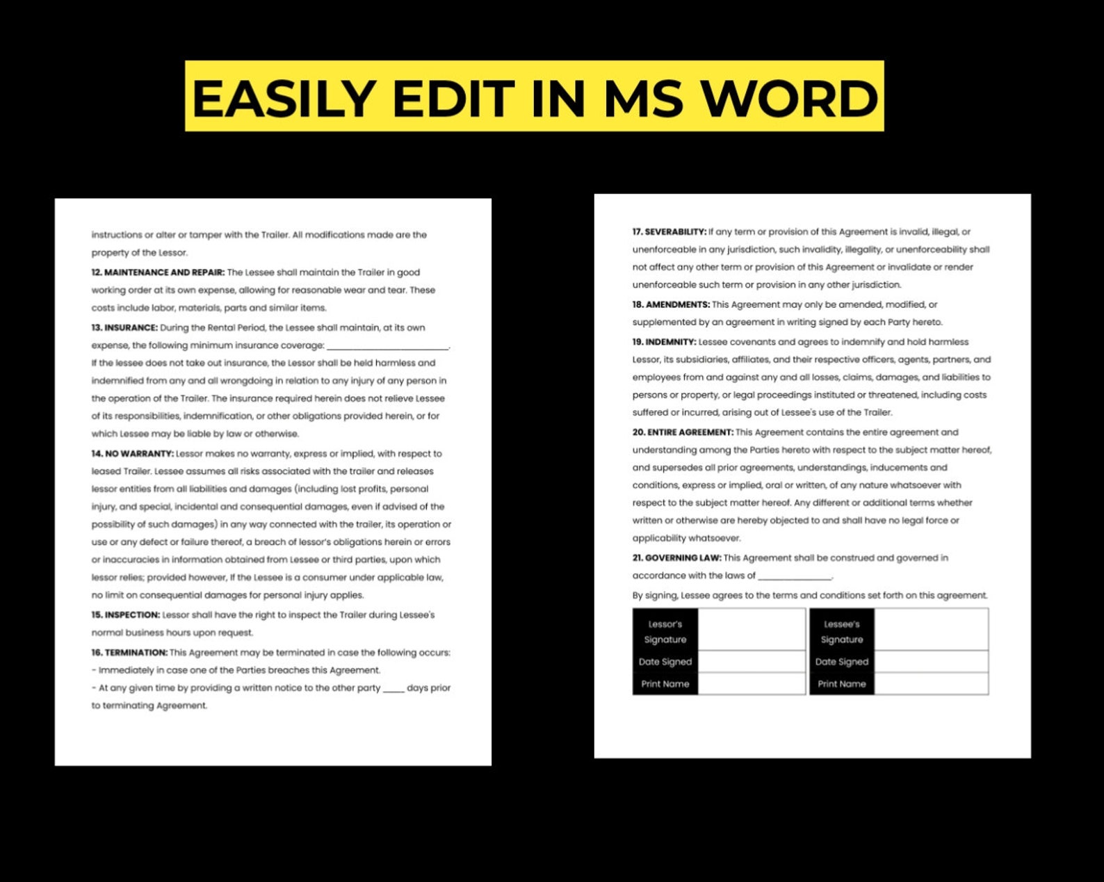 trailer-rental-agreement-template-printable-pdf-lease-etsy