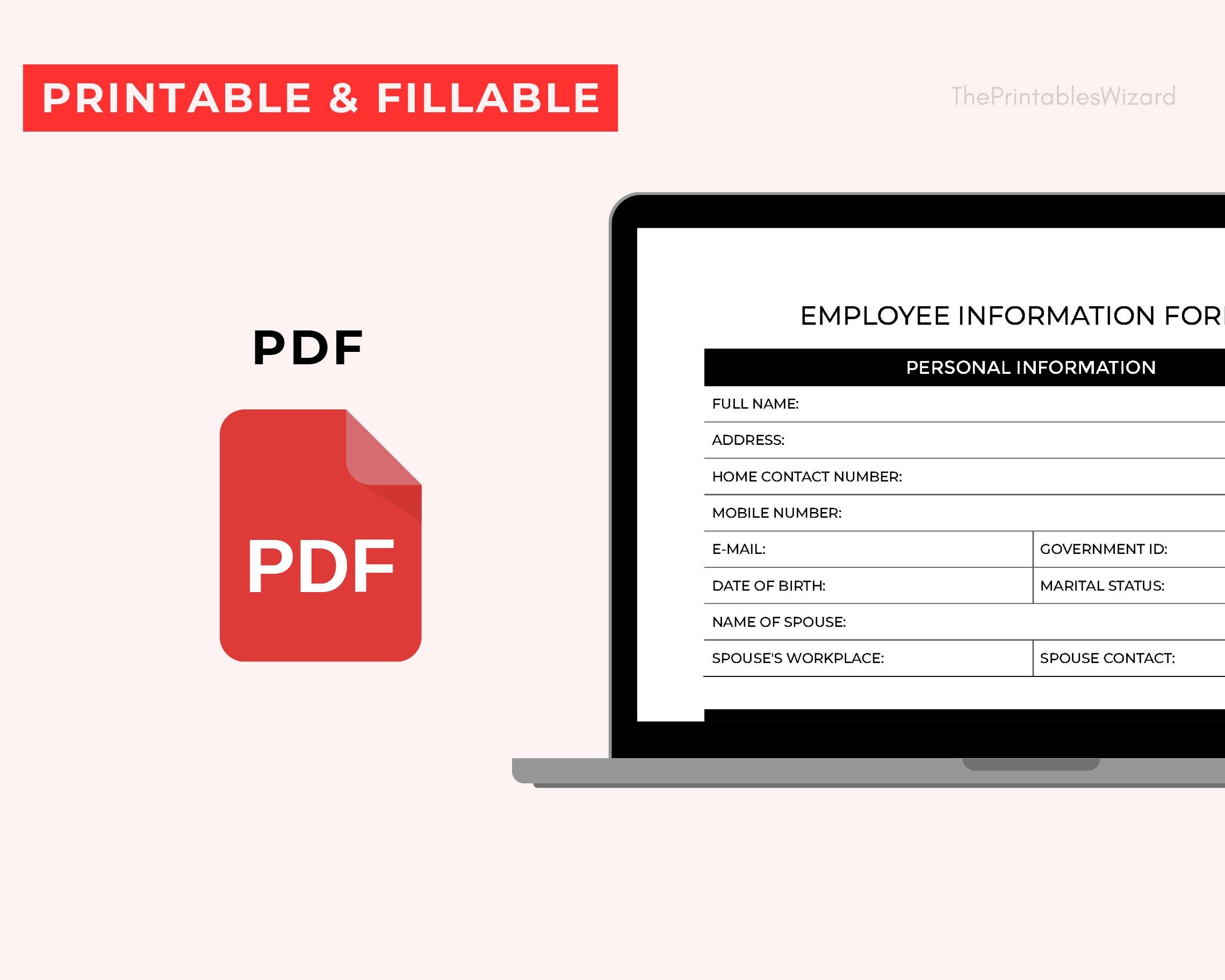 Employee Onboarding Checklist & Forms - Editable Templates for HR ...