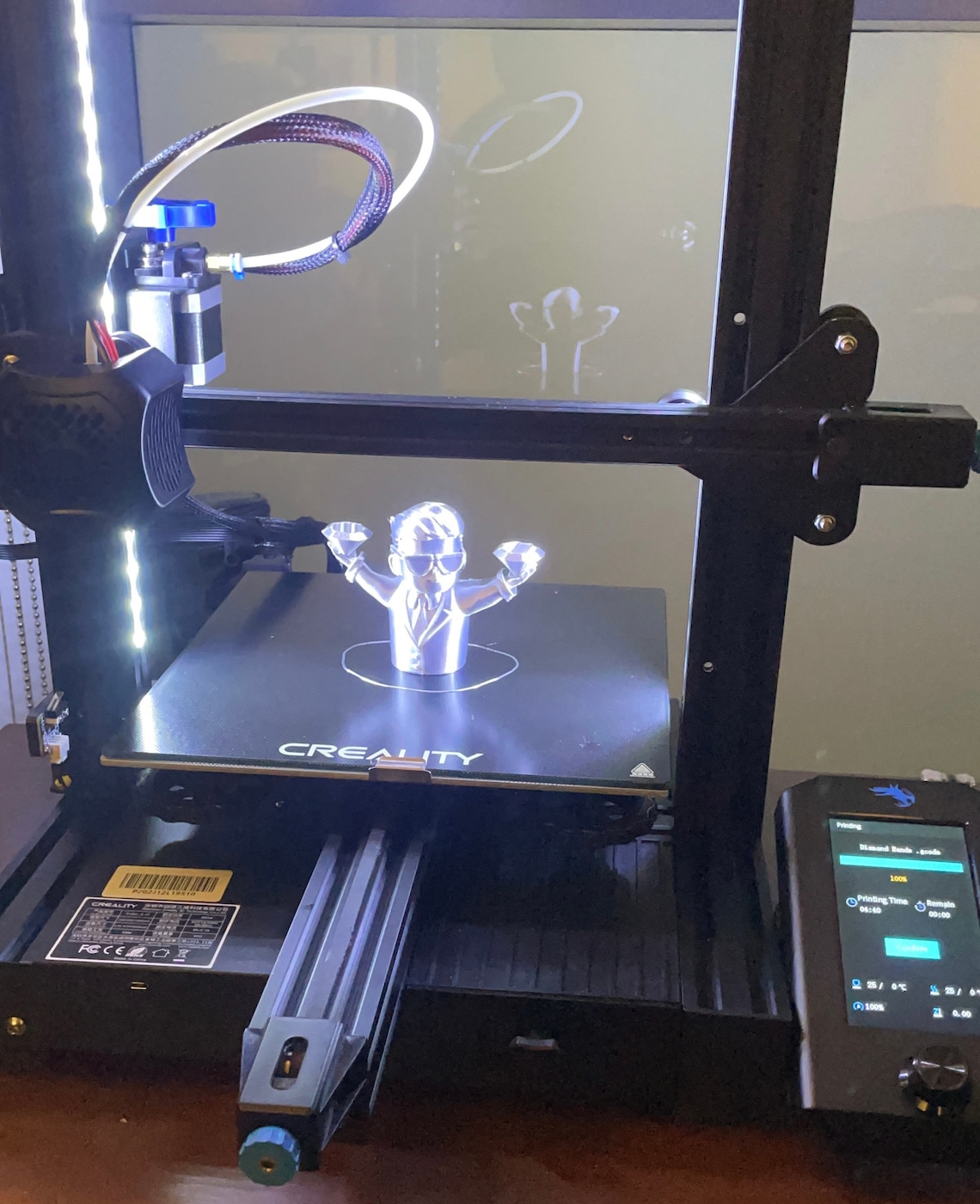 Ender 3 V2 Full LED Light Kit Bundle Zbars AND Hotend Lights On/off