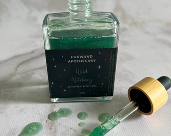 Wild Witchery Teal Green Shimmer Body Oil