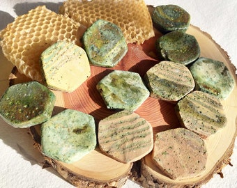 12 Handmade Ceramic Pieces for Mosaics or Decoration