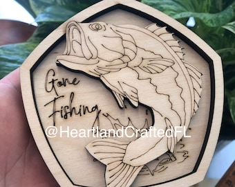 Archivo SVG de adorno de pesca de lubina