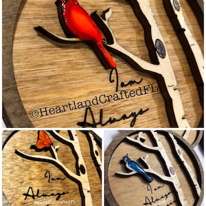 LASER FILE ONLY. Bundle of Bluejay Butterfly and Cardinal svg files