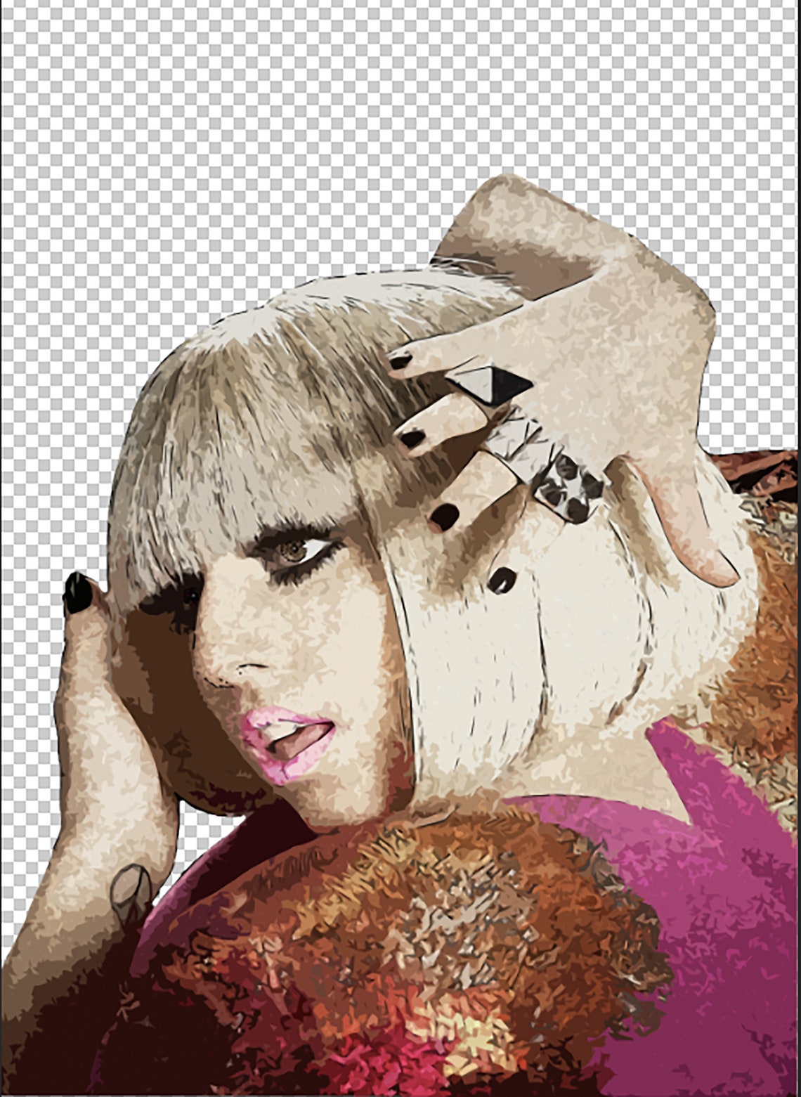 Lady Gaga Side Pose Fan Art Illustration INSTANT DOWNLOAD Jpeg - Etsy