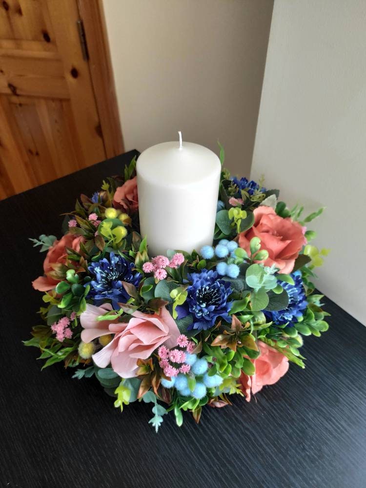 Flower arrangement table centerpiece artificial flowers Etsy