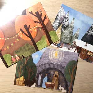 Cartoline/cartoline di Natale/cartoline/autunno/inverno/natale