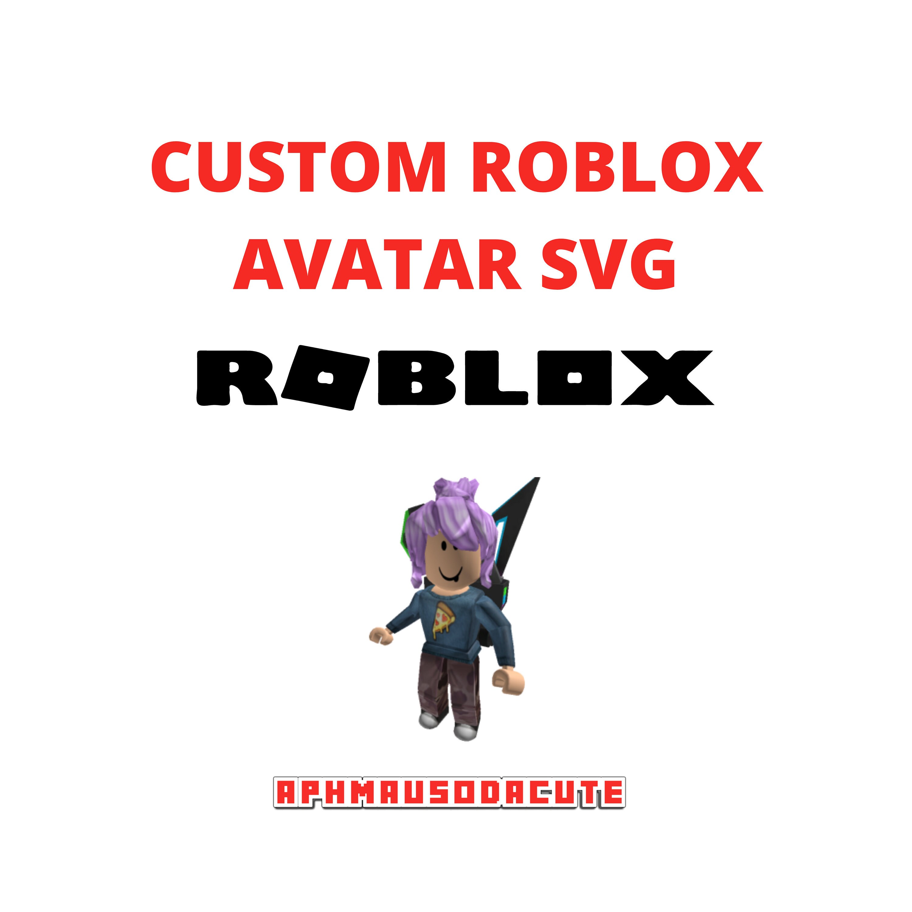 Download YOUR Roblox character svg File Birthday gamer gaming gift | Etsy
