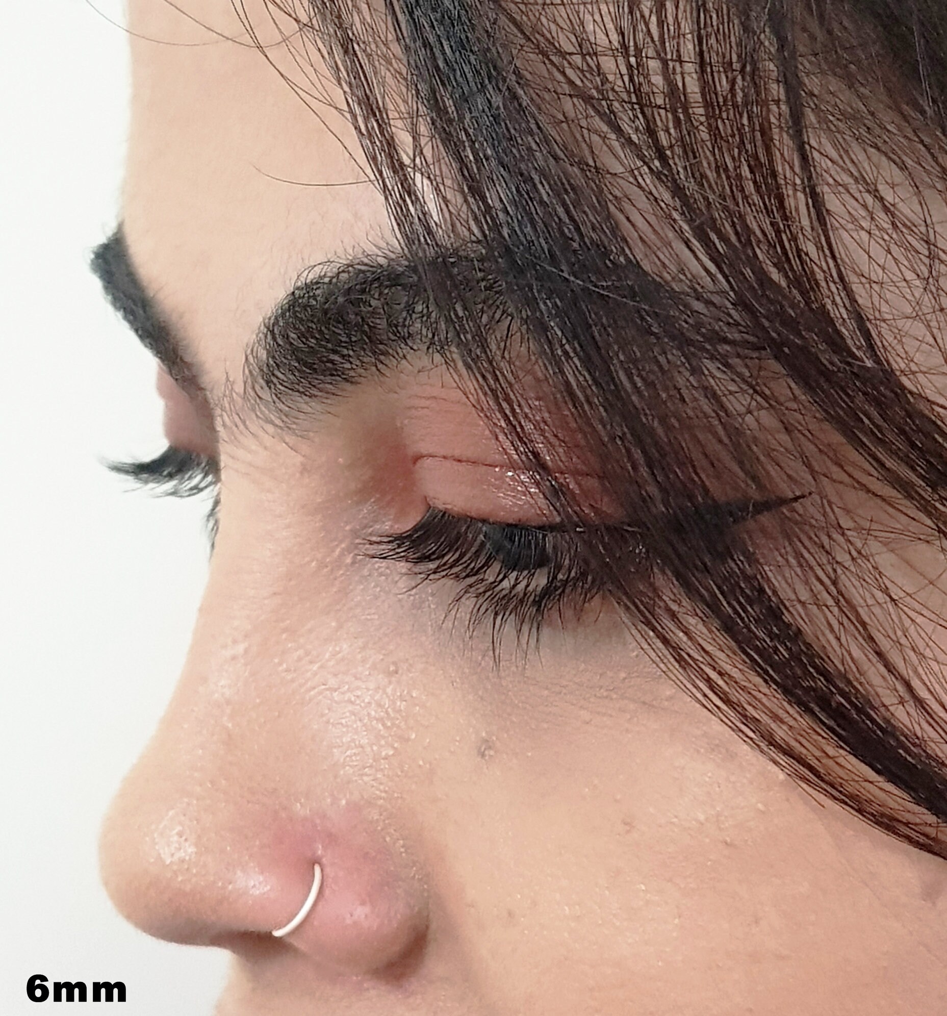2PCS Best Quality silver Nose ring 22G 6mm 7mm Handmade 925 Etsy