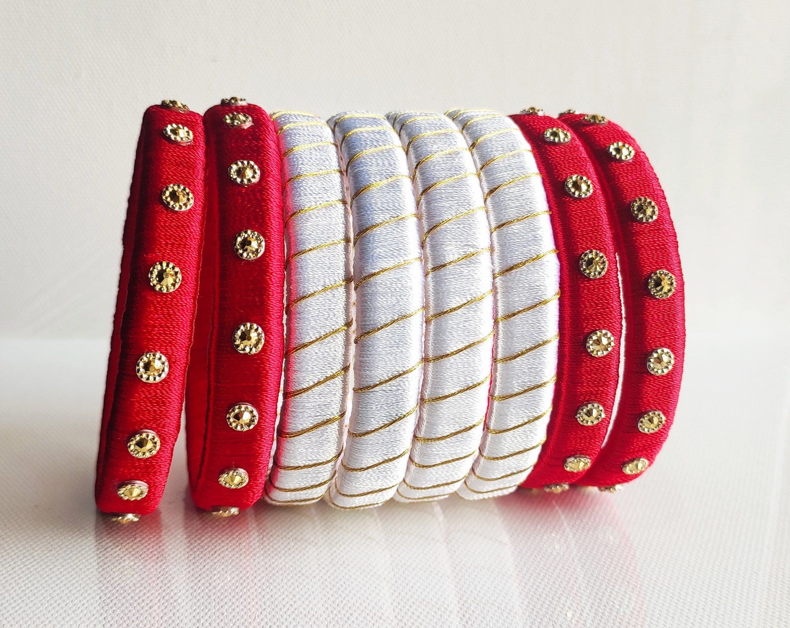 Handmade Silk Thread Bangles Etsy