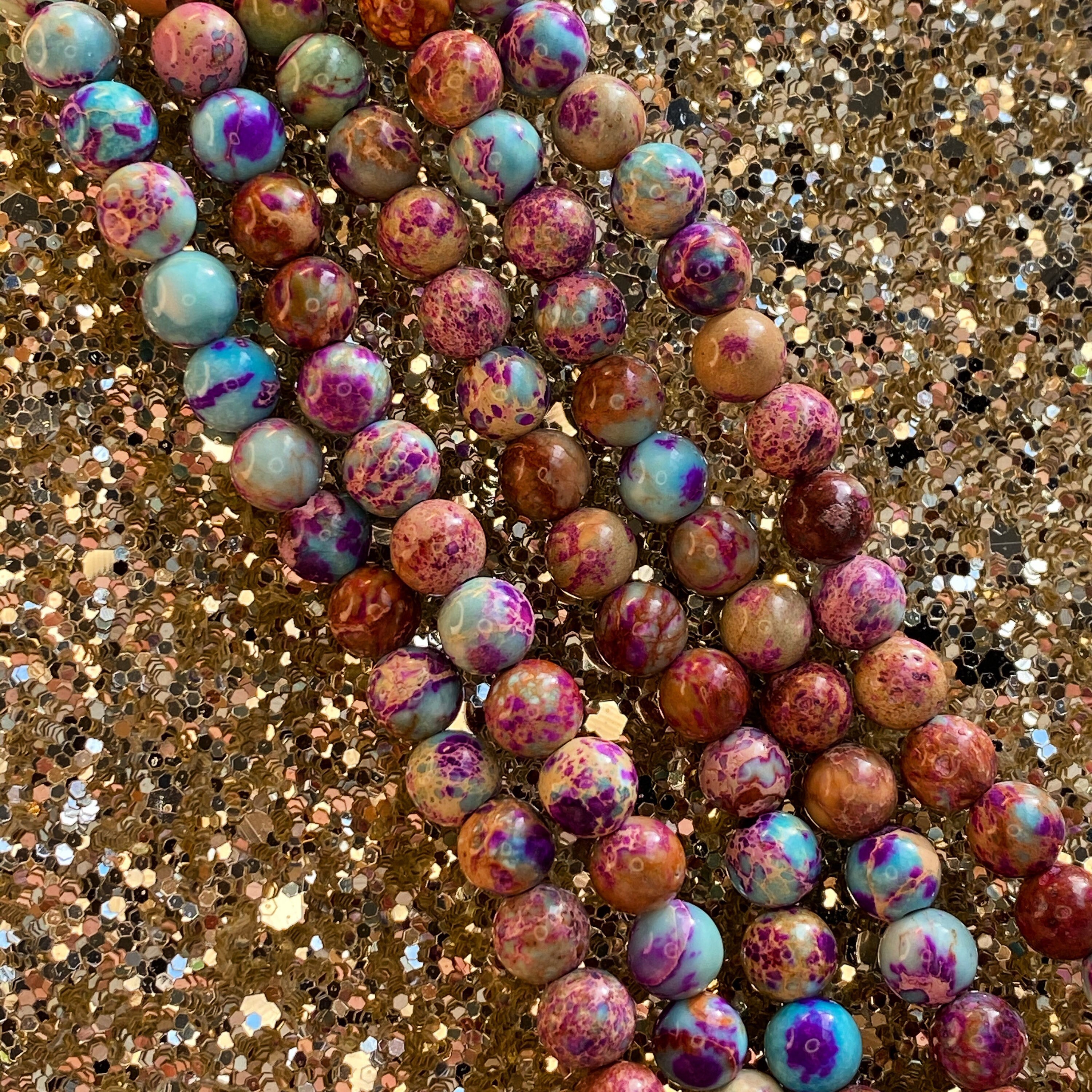 Imperial Jasper Round Beads 6mm Etsy
