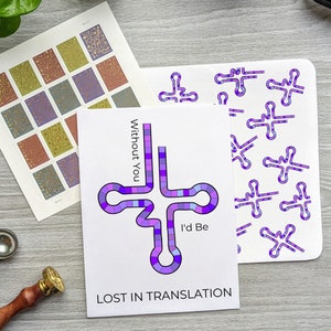 Lost In Tranlation - Transfer RNA Science Danke Grußkarte | Freund, Kollege, Mentor, Schüler, Lehrer | Genetik, DNA, Medizinisch