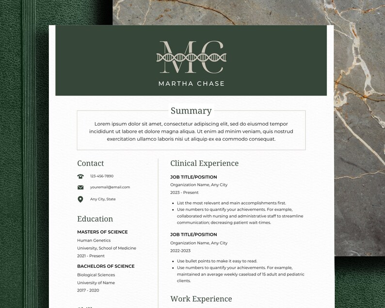 Healthcare Resume Template CV Template - Il 794xN.4458047130 51b7 