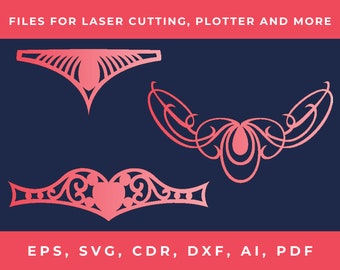 Laser Cut Head Jewelry Pattern • DIY Rhinestone Template (Digital Download)