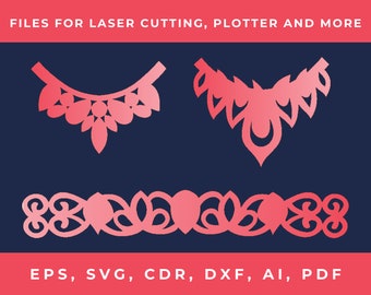 Descarga digital patrón de pulseras cortadas con láser• Archivos svg casi gratuitos para cricut• Elementos de diseño para plantilla de pedrería• eps,cdr,dxf,ai,pdf