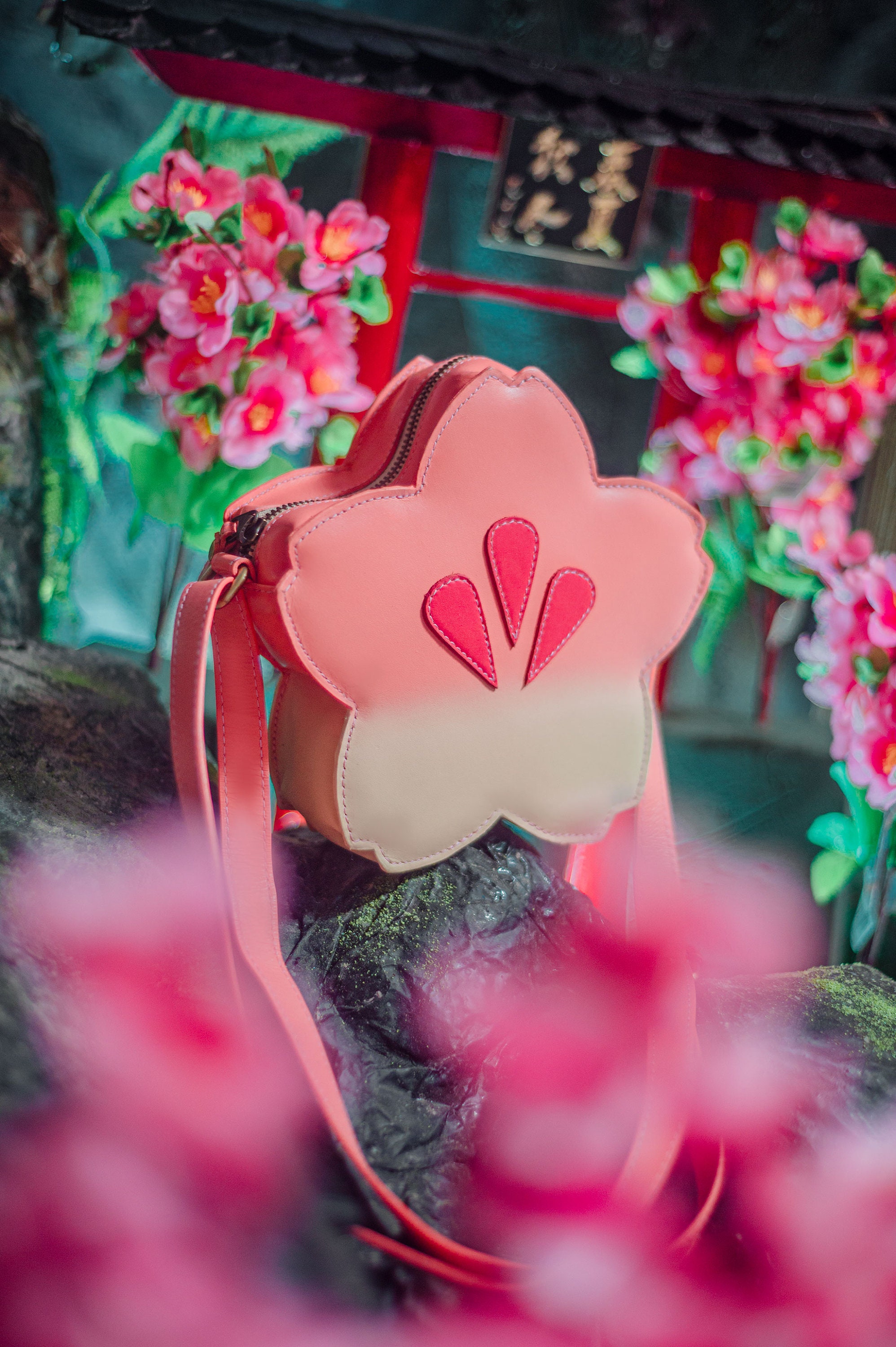 cherry blossom shaped purse